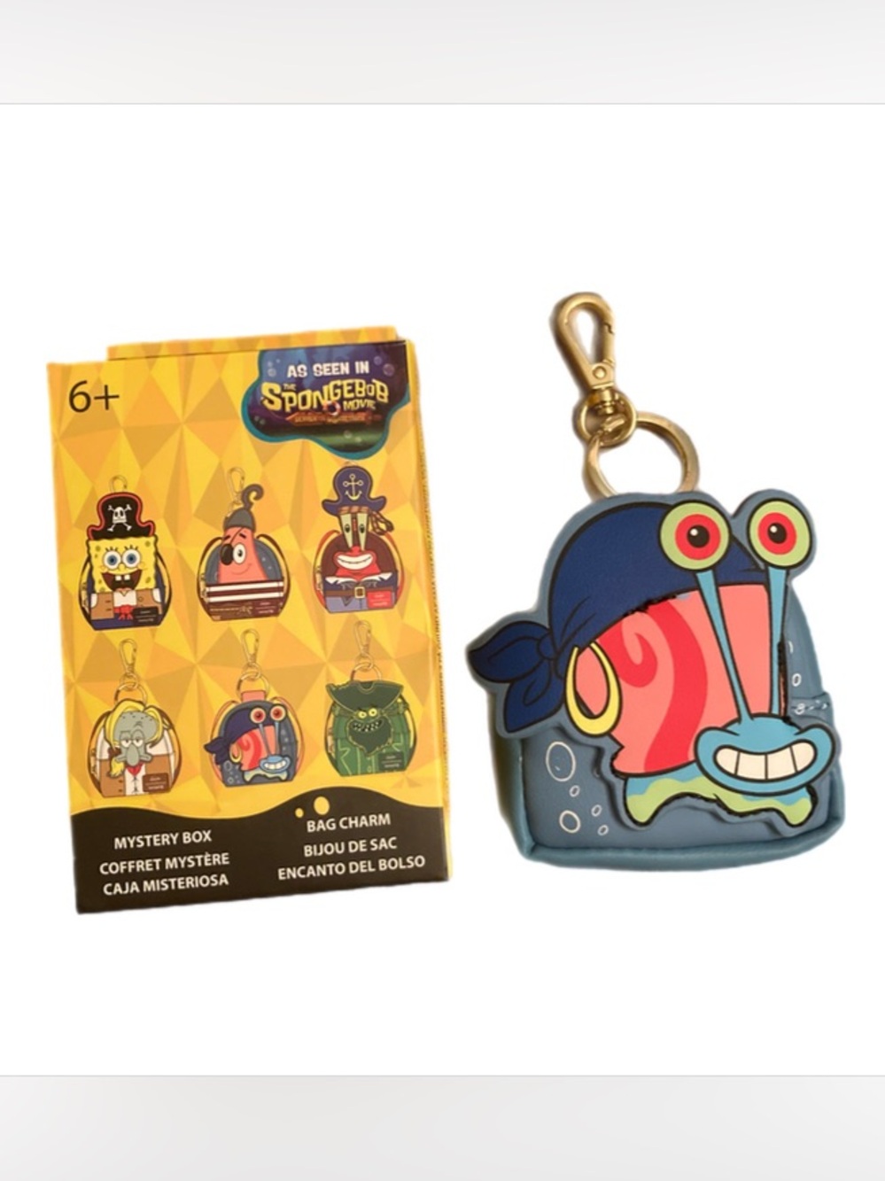 Loungefly SpongeBob Squarepants Gary Mini Backpack Bag Charm Keychain
